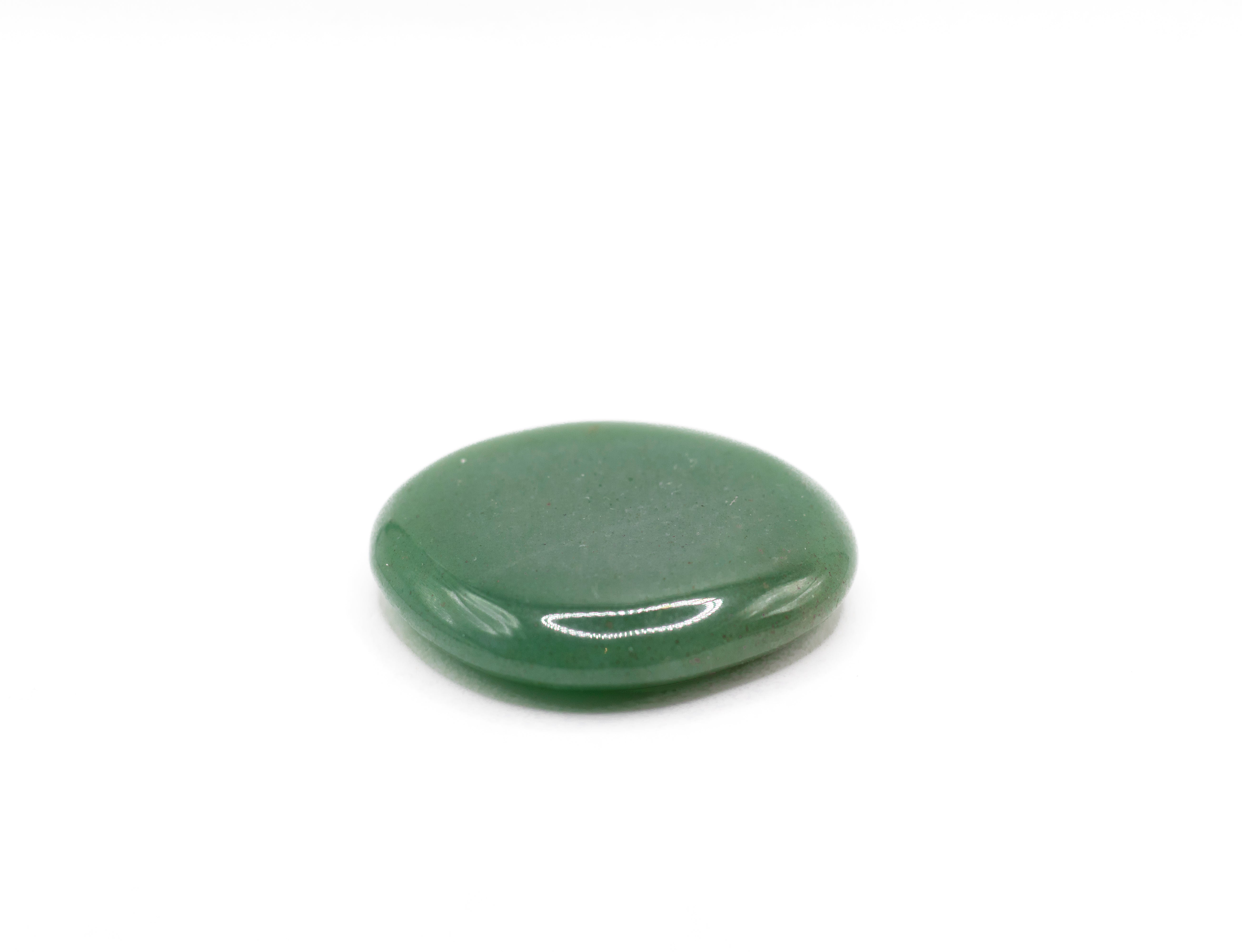 Aventurin grün Handschmeichler Massagestein Ø 40 - 50 mm | 25-30 g