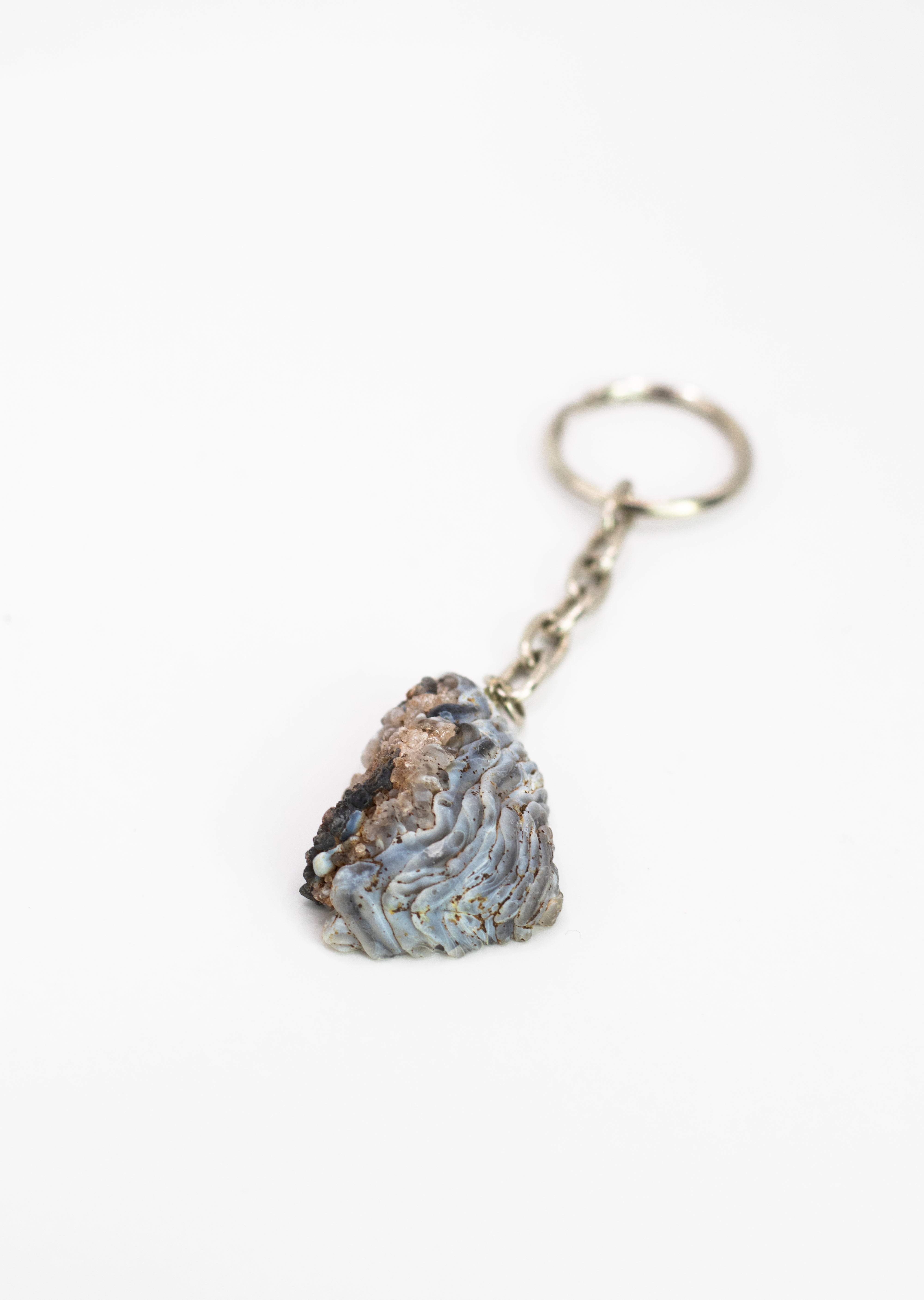 Achat Geode Natur Schlüsselanhänger Länge ca. 10 cm