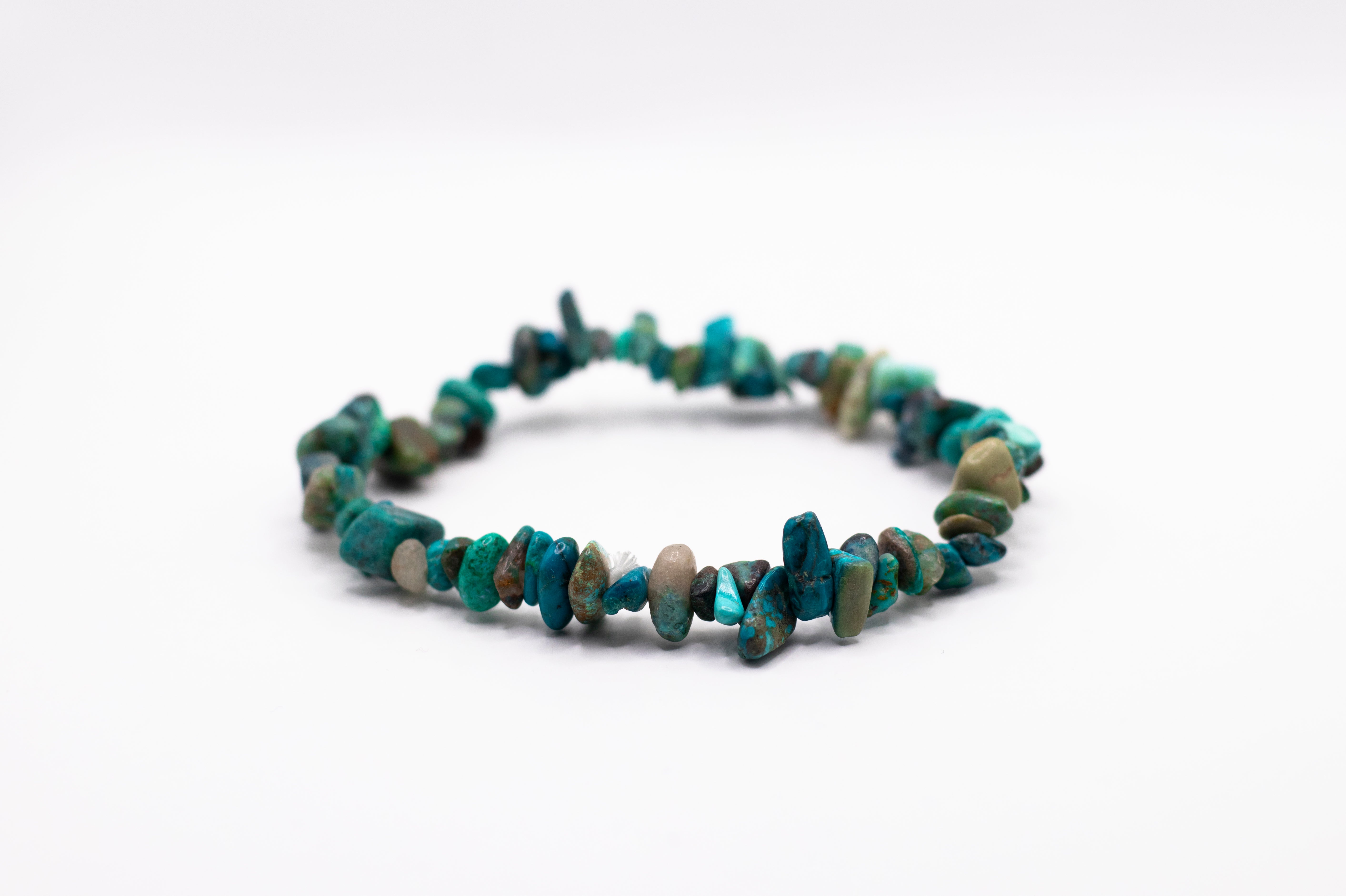 Türkis (echt) Edelstein Splitterarmband flexibel (sehr gute Qualität)