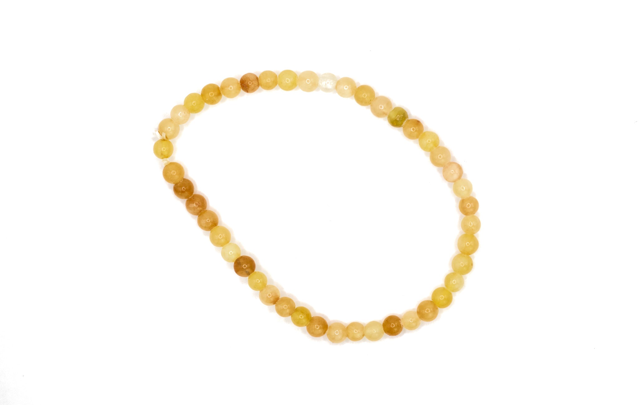 Elegantes Orangencalcit Armband aus 4 mm Kugeln in AA-Qualität, flexibel und dehnbar, für emotionale Ausgeglichenheit und kreative Energie