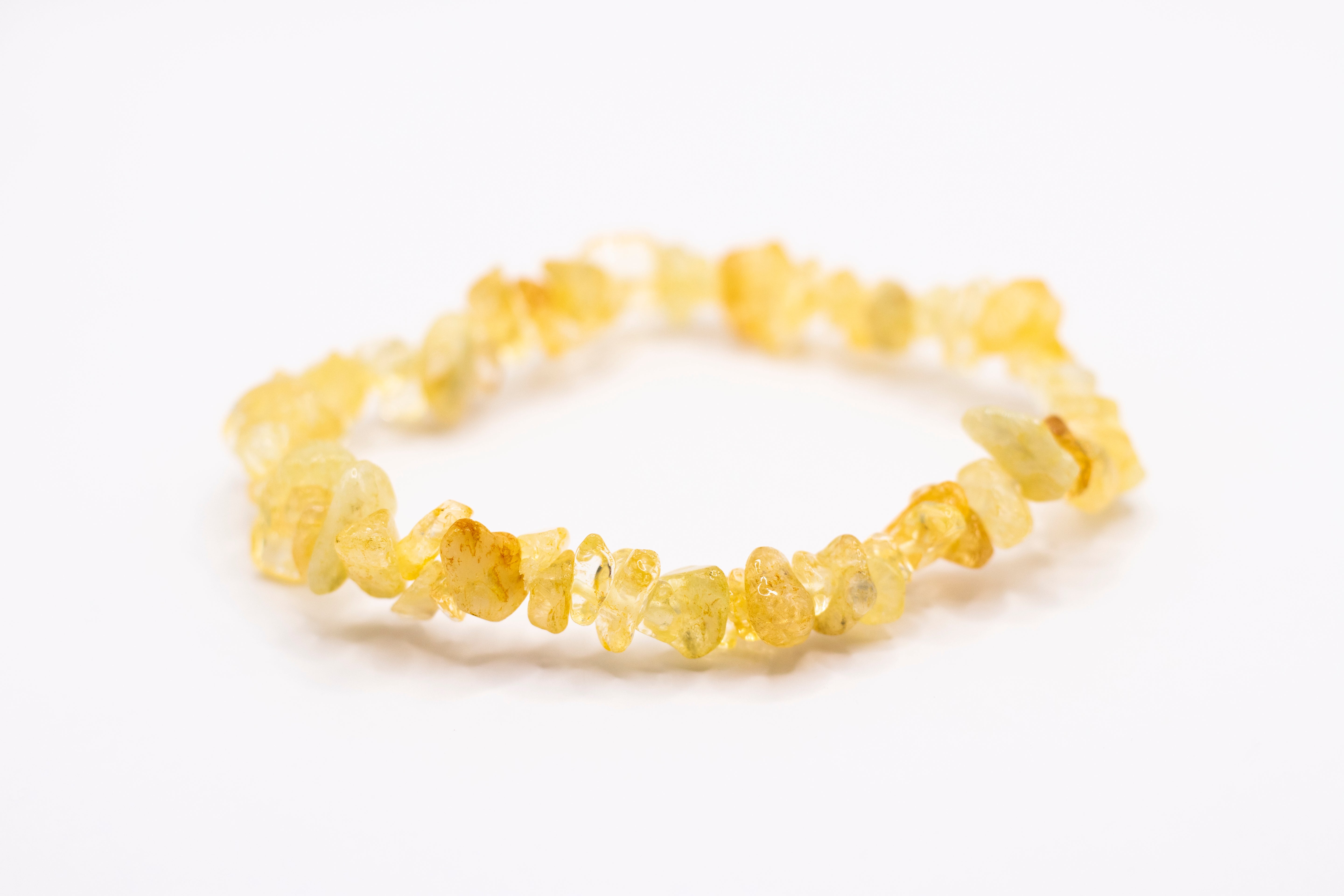 Citrin Edelstein Splitterarmband flexibel