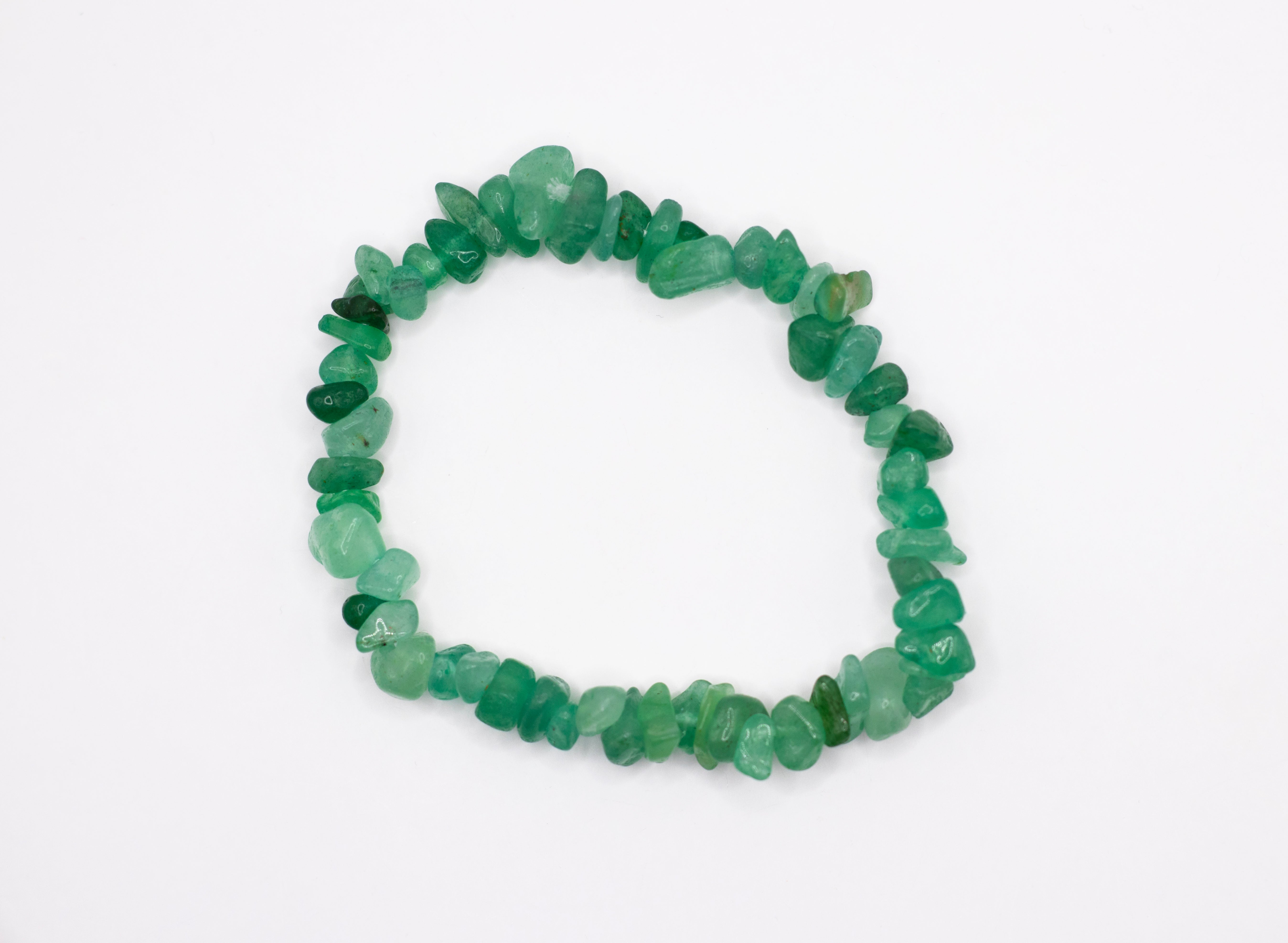 Aventurin grün Edelstein Splitterarmband flexibel