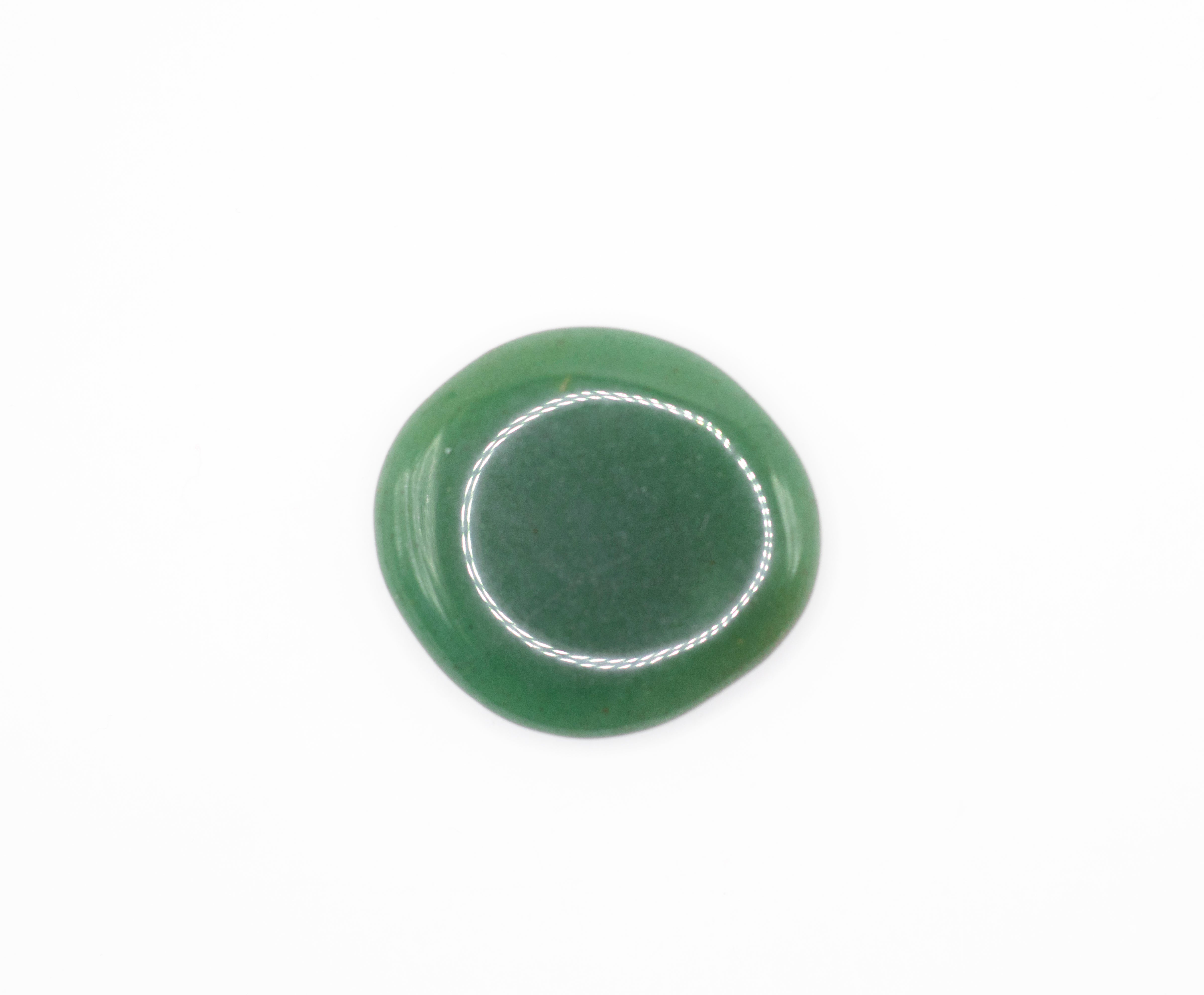 Aventurin grün Handschmeichler Massagestein Ø 40 - 50 mm | 25-30 g