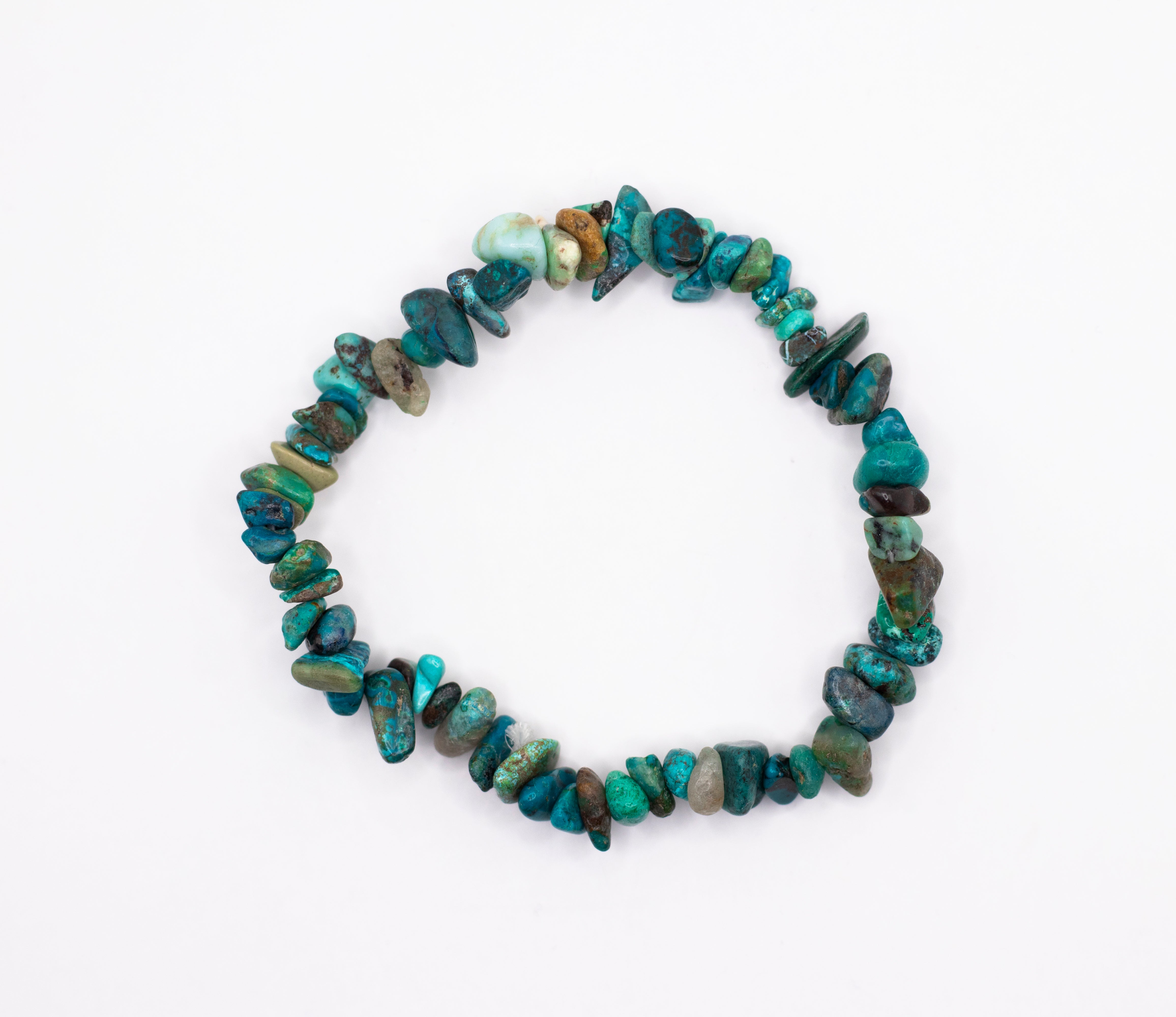 Türkis (echt) Edelstein Splitterarmband flexibel (sehr gute Qualität)